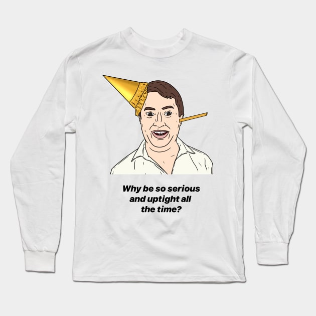 MARK CORRIGAN | SERIOUS AND UPTIGHT Long Sleeve T-Shirt by tommytyrer